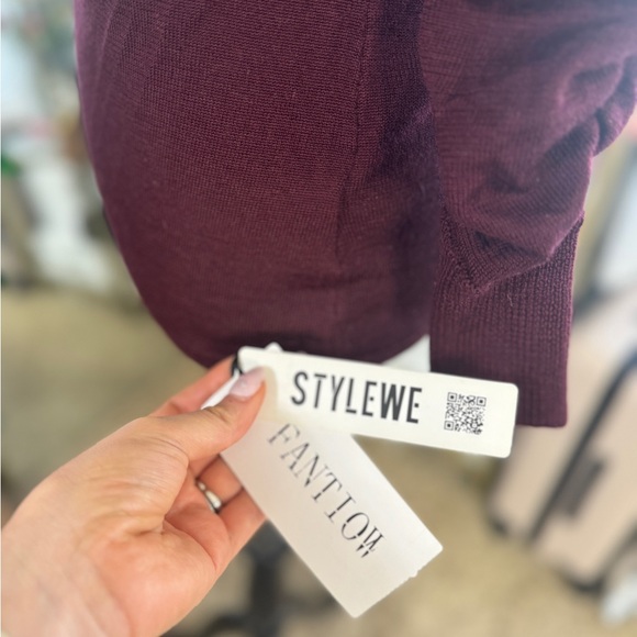 Wool blend crochet sweater - Picture 5 of 6